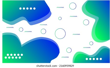 Abstract background in green with blue gradation. can be used as a cover, poster, banner or something else