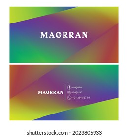 Resumen Fondo Verde Azul Azul Púrpura Rojo vector de arte puede usar para tarjeta de visita