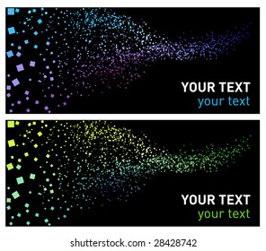 Abstract background green and blue. Vector Illustration