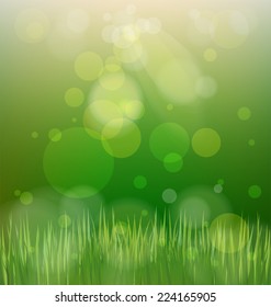 abstract background green bokeh circles