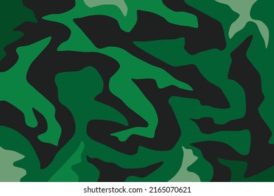 Abstract background with green camouflage pattern
