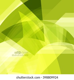 Abstract background with green chaotic stripes corner. 