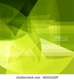 Abstract background with green chaotic stripes corner. 