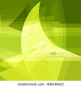 Abstract background with green chaotic stripes corner. 