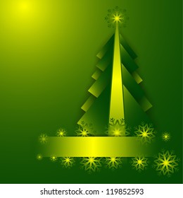 abstract background green christmas tree