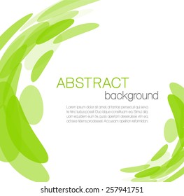 Abstract background with green circles