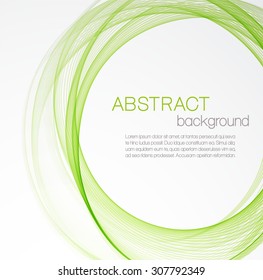 Abstract background with green circles