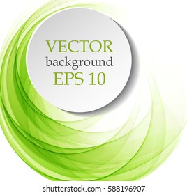 Abstract background with green circles