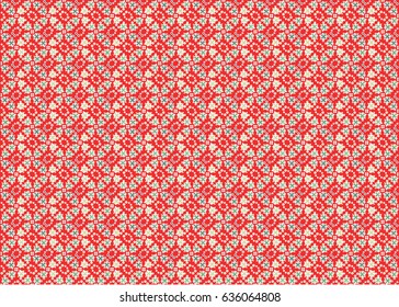 abstract background with green circles on a red background, red abstract background with green circles