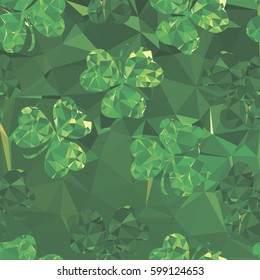 Abstract background green clover ,