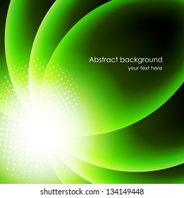 Abstract background in green color