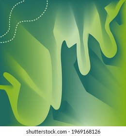 Abstract background with green color