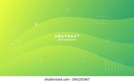 Abstract background with green color. Dynamic shape composition. Eps10 vector.