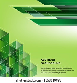 abstract background green color,EPS10 Design Graphic Concept box square blend with color Different level