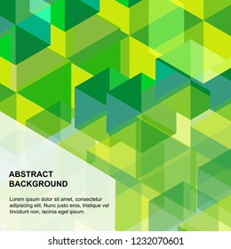 abstract background green color,EPS10 Design Graphic Concept box square blend with color Different level