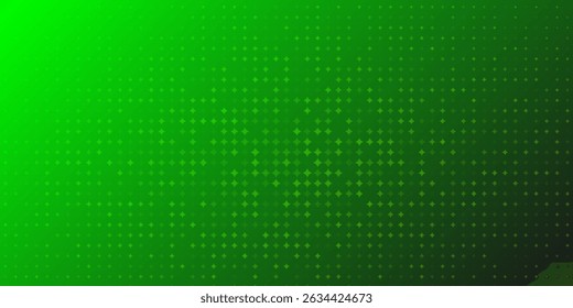 Abstract background in green colors made of big and small dots
