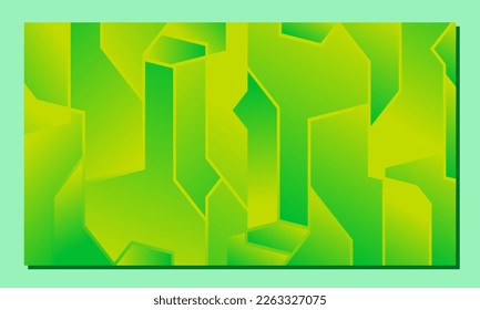 Fondo abstracto con colores verdes. Ilustración creativa para afiche, web, aterrizaje, página, portada, anuncio, saludo, tarjeta, promoción. Eps 10.