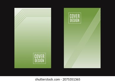 diseño de cubierta verde de fondo abstracto