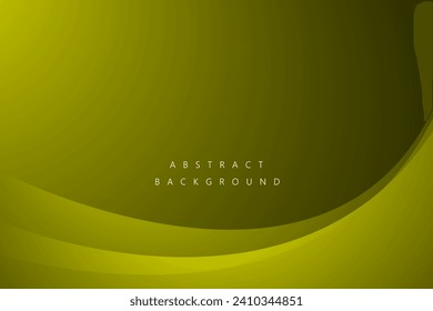 Abstract Background with Green curve layer color design. for template, poster, flyer design. Vector illustration