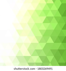 
Fondo abstracto, diseño verde de formas triangulares. Plantilla de folleto