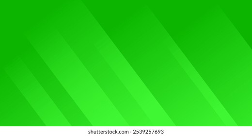 Fondo Abstractas con líneas diagonales verdes, creando una sensación de profundidad y movimiento. Ilustración vectorial