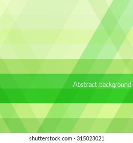 Abstract background with green diagonal stripes. Vector graphic pattern