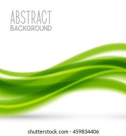 Abstract background with green elements