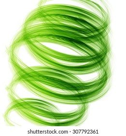 Abstract background with green ellipses