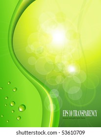 fondo abstracto verde y fresco. vector eps10