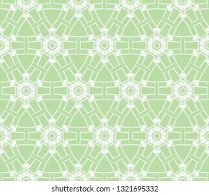 Abstract background. Green geometric seamless pattern in modern stylish. Vector seamless pattern