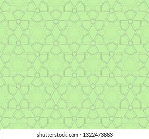 Abstract background. Green geometric seamless pattern in modern stylish. Vector seamless pattern