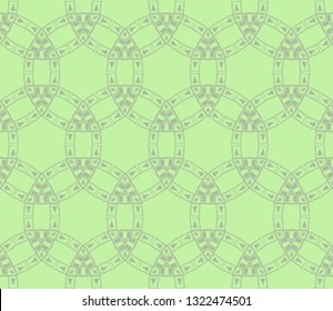 Abstract background. Green geometric seamless pattern in modern stylish. Vector seamless pattern