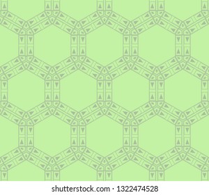Abstract background. Green geometric seamless pattern in modern stylish. Vector seamless pattern