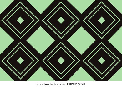 Abstract background. Green geometric seamless pattern in modern stylish. Vector seamless pattern