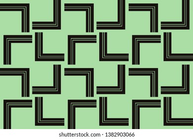 Abstract background. Green geometric seamless pattern in modern stylish. Vector seamless pattern
