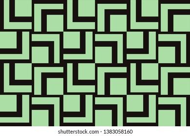 Abstract background. Green geometric seamless pattern in modern stylish. Vector seamless pattern