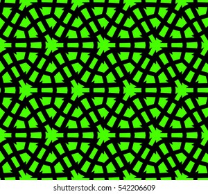Abstract background. Green geometric seamless pattern in modern stylish. Vector seamless pattern