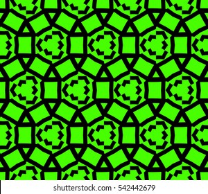 Abstract background. Green geometric seamless pattern in modern stylish. Vector seamless pattern