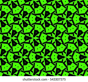 Abstract background. Green geometric seamless pattern in modern stylish. Vector seamless pattern