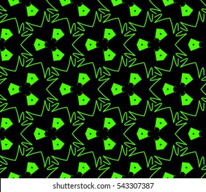 Abstract background. Green geometric seamless pattern in modern stylish. Vector seamless pattern