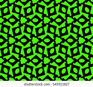 Abstract background. Green geometric seamless pattern in modern stylish. Vector seamless pattern