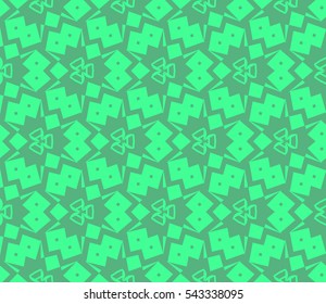 Abstract background. Green geometric seamless pattern in modern stylish. Vector seamless pattern