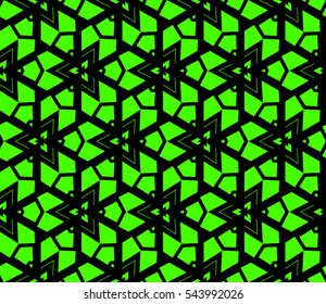 Abstract background. Green geometric seamless pattern in modern stylish. Vector seamless pattern