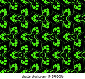 Abstract background. Green geometric seamless pattern in modern stylish. Vector seamless pattern