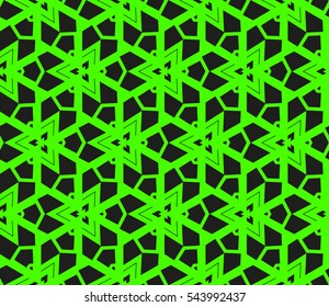 Abstract background. Green geometric seamless pattern in modern stylish. Vector seamless pattern