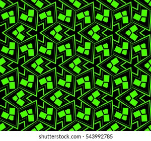 Abstract background. Green geometric seamless pattern in modern stylish. Vector seamless pattern