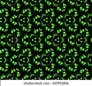 Abstract background. Green geometric seamless pattern in modern stylish. Vector seamless pattern