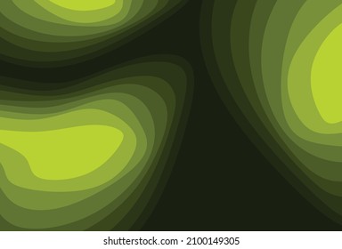 Fondo abstracto con patrón de círculo de gradiente verde y un área de copia