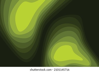 Fondo abstracto con patrón de círculo de gradiente verde