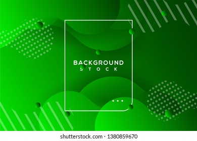 abstract background with green gradient. curvy, wavy, fluid, flowing, irregular shapes. suitable for background, landing page, wallpaper, home screen, theme. vector eps 10